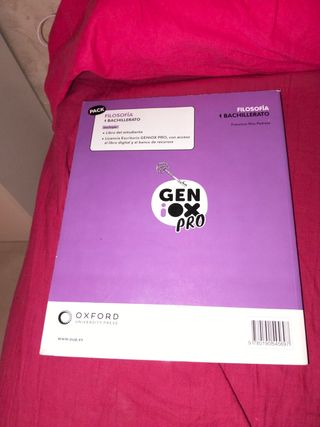 Filosofía 1.º Bachillerato – GENiOX PRO – Oxford