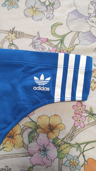 PACK 2 BRAGUITAS TANGA ADIDAS 100% ALGODÓN 