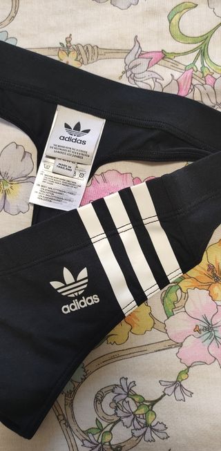 PACK 2 BRAGUITAS TANGA ADIDAS 100% ALGODÓN 