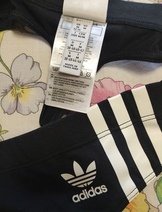 PACK 2 BRAGUITAS TANGA ADIDAS 100% ALGODÓN 