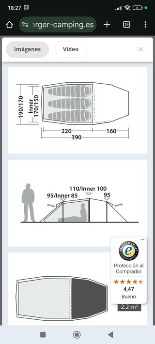 Tienda Camping Robens Sage 3 Pro 3 Plazas