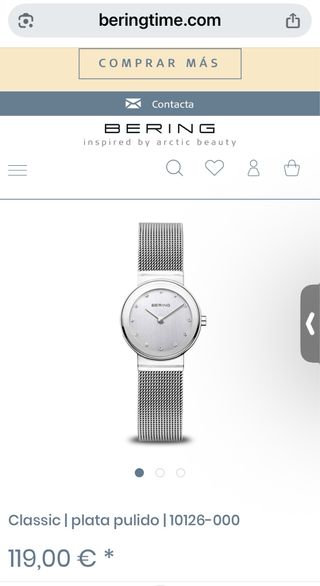 Reloj Bering Mujer Plata