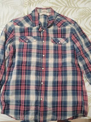 Camisa H&M cuadros hombre Talla M
