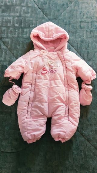 Buzo invierno bebé 3-6 meses rosa