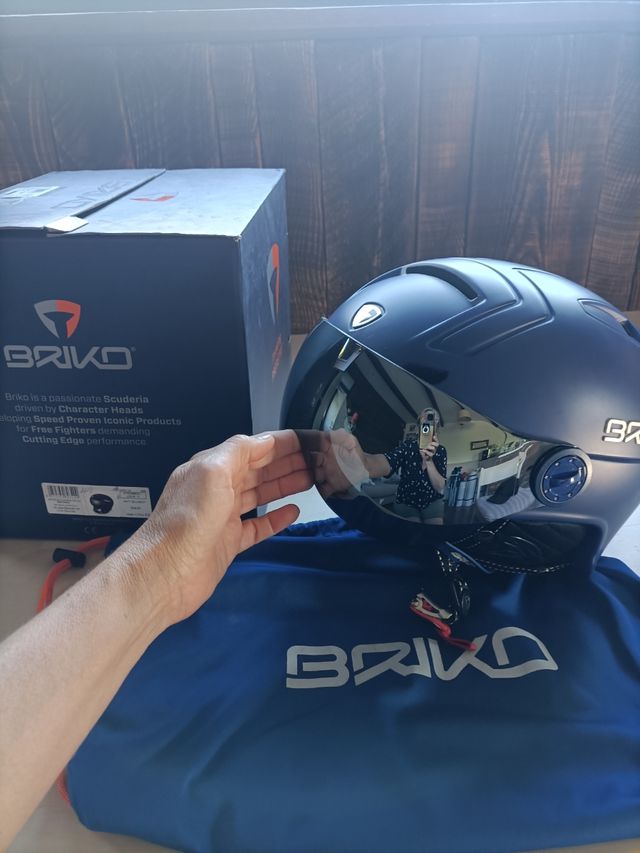 Casco Esquí Briko Stromboli Visor 1V, talla 60