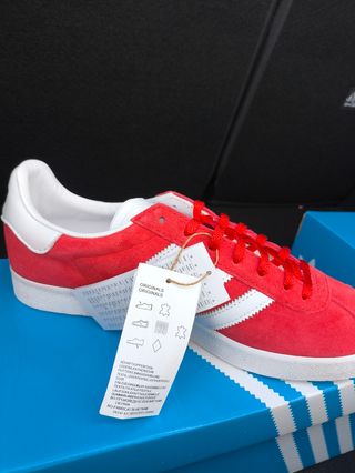 Zapatillas Adidas Gazelle Rojas y Blancas