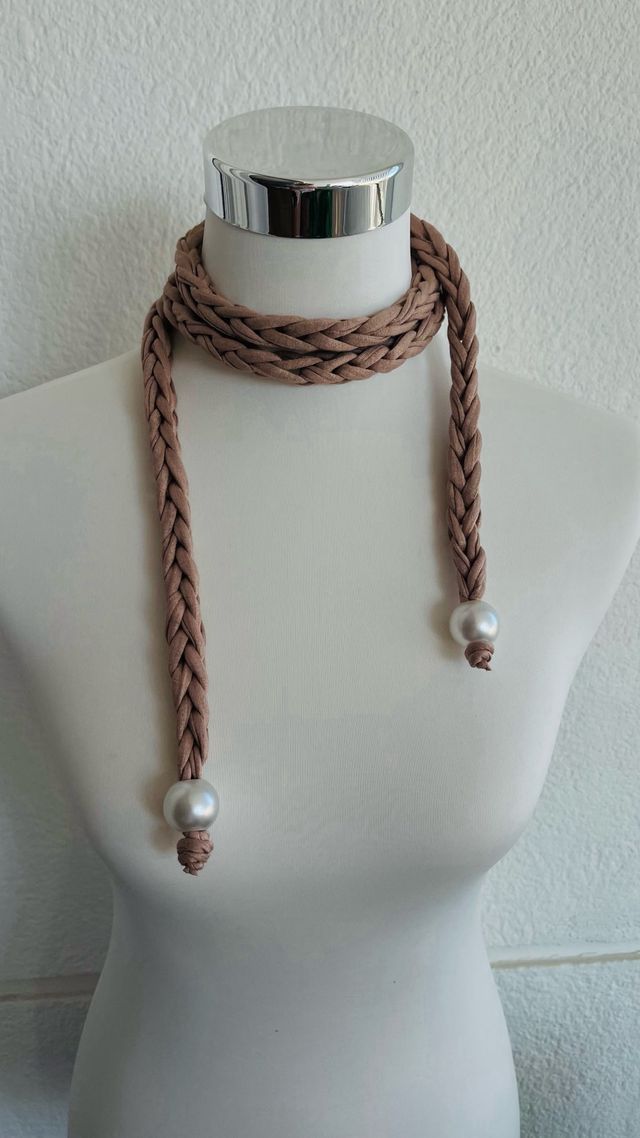 Cordón multiposición color taupe