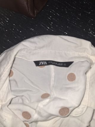 Camisa Zara Mujer Manga Larga Lunares