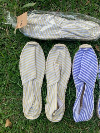 Alpargatas a rayas nuevas