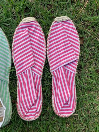 Alpargatas a rayas nuevas