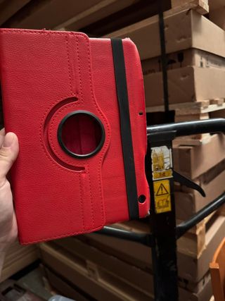 Funda roja para tablet