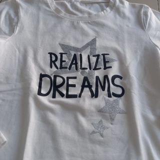 Maglietta bianca Realize Dreams tg 6-7 anni