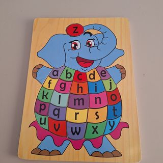 Puzzle Madera Abecedario Infantil Elefante