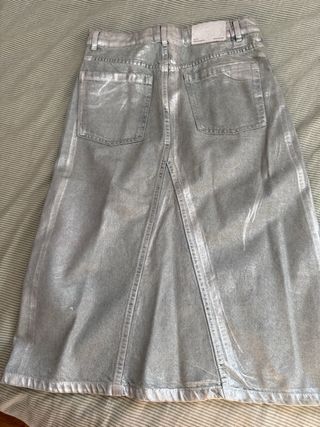 Falda vaquera plateada niña talla 13/14 años