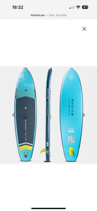 Tabla SUP Movino Allround colores azul y verde