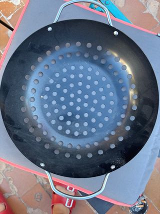 Wok para barbacoa de carbón