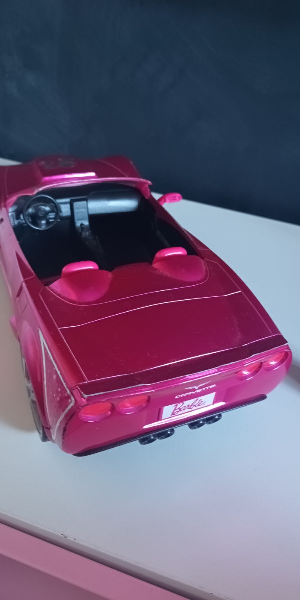 Coche Barbie Rosa Convertible