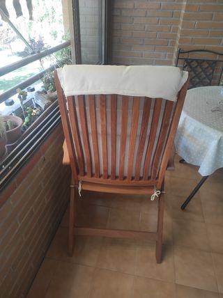 Sillón de jardín de madera
