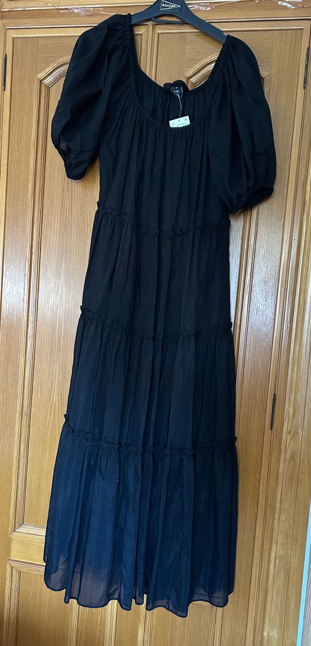 Vestido Negro Verano Karen Kane Talla S