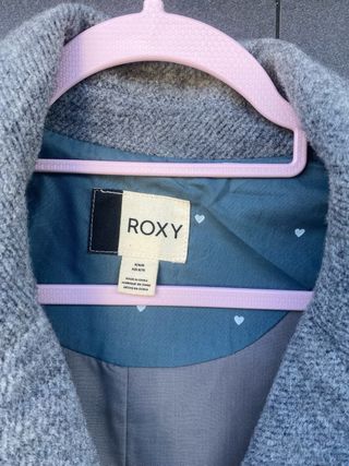 Abrigo Roxy de lana gris