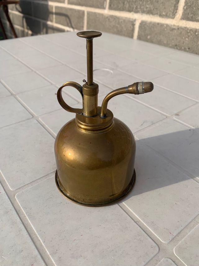 Raro oliatore antico in ottone da collezione