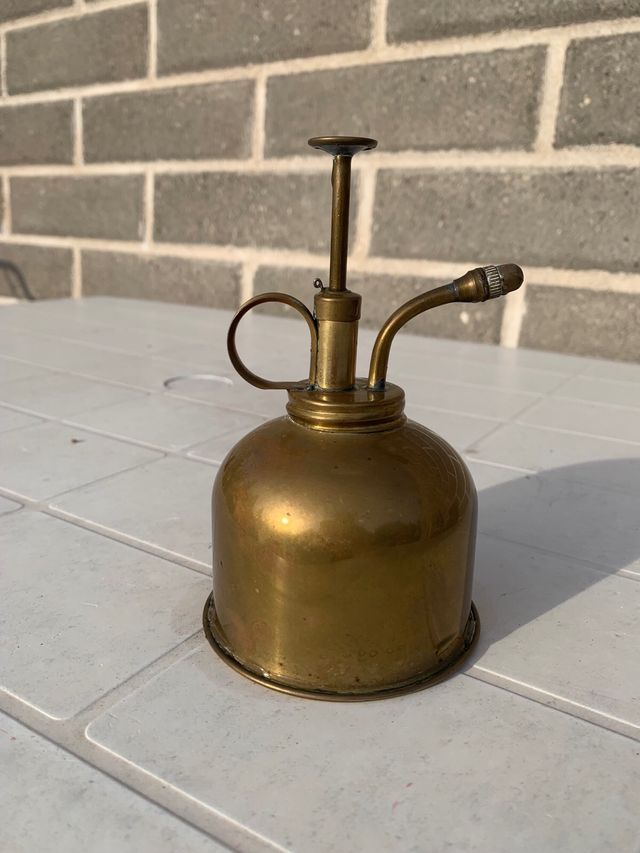 Raro oliatore antico in ottone da collezione