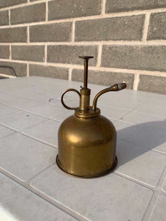 Raro oliatore antico in ottone da collezione