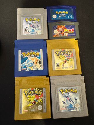 Juegos Pokémon Game Boy Color (5 unidades) + 2