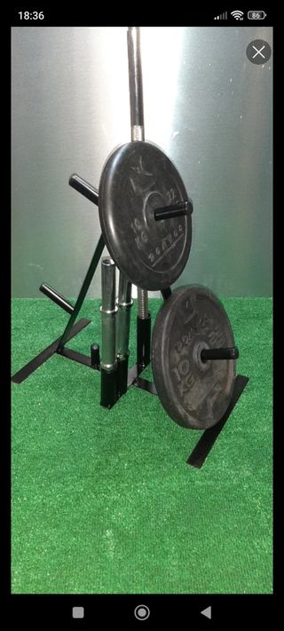 Organizador de discos de gimnasio