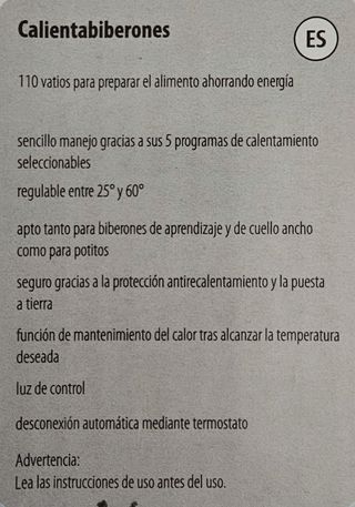 Calienta Biberones Reer