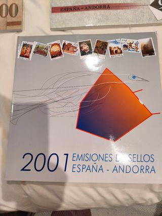 Libro Sellos España-Andorra 2001