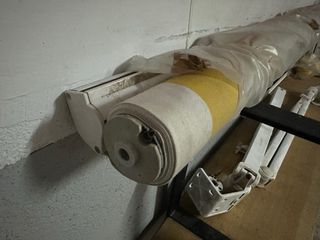 Toldo Rayado Amarillo y Blanco