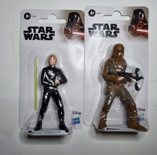 Figuras Star Wars Luke Skywalker y Chewbacca