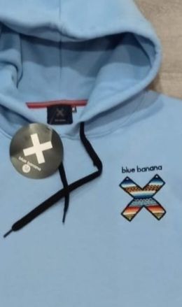 Sudadera Blue Banana Azul Talla M