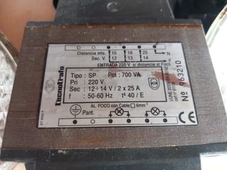 Lampade alogene per piscina Tecnotra con trasformatore