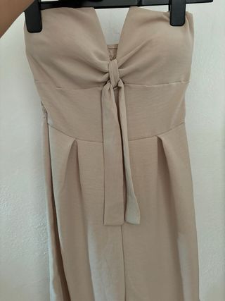 Mono palabra de honor beige sin usar
