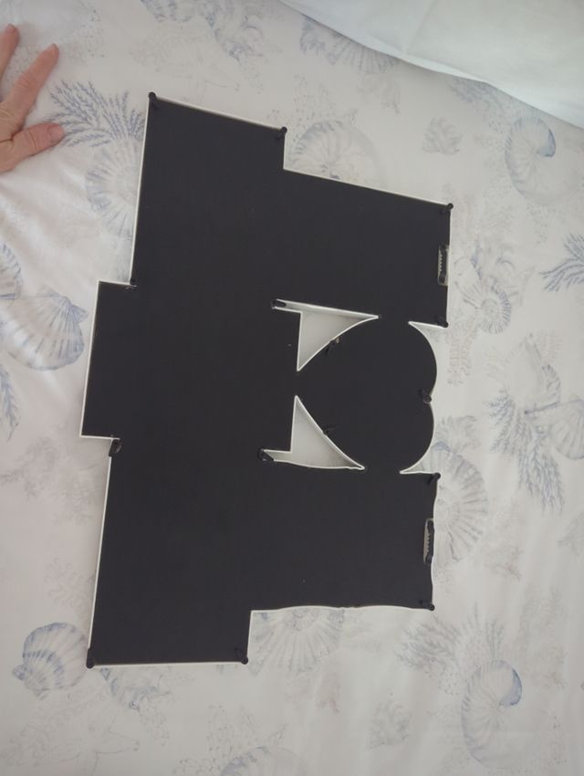 Marco de fotos blanco decorativo