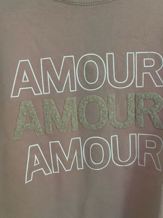Sudadera rosa palo Amour