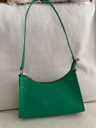 Bolso verde acolchado