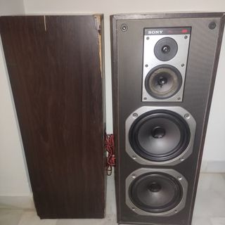 Altavoces Sony Marrón y Plateado