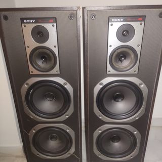 Altavoces Sony Marrón y Plateado