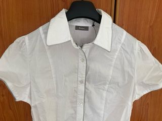 Vestido blanco con volante