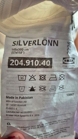 Visillo Ikea Silverlönn Blanco