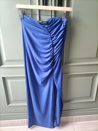 Falda Zara azul Talla M