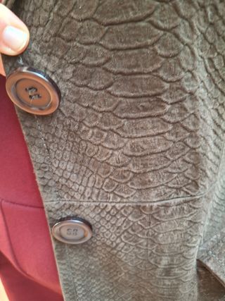 Chaqueta de piel marrón