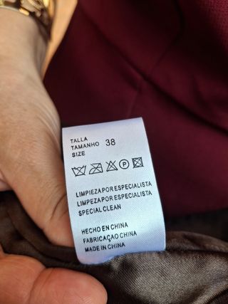 Chaqueta de piel marrón