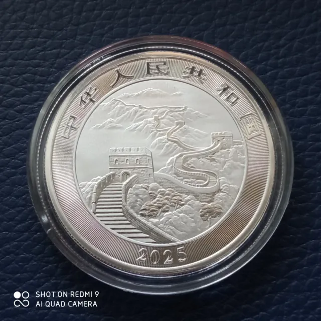 Dos Onzas de Plata año 2025, Dragón y COLUMNARIO.