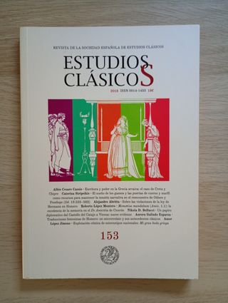 Revista "Estudios Clásicos" (SEEC), núm. 153.