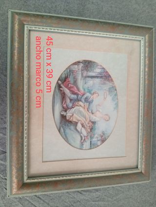 Coppia di quadri classici in oro