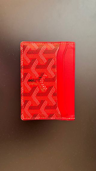 Portacarte Goyard rosso — originale, come nuovo